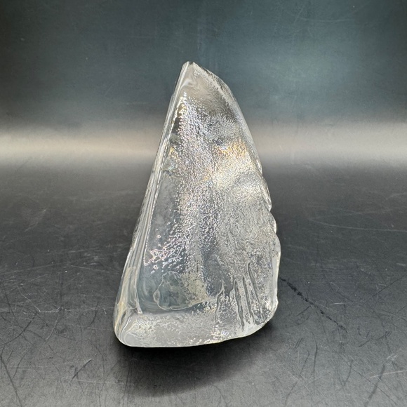 Mats Jonasson Loon etched crystal paperweight artist signed & numbered - Picture 6 of 11